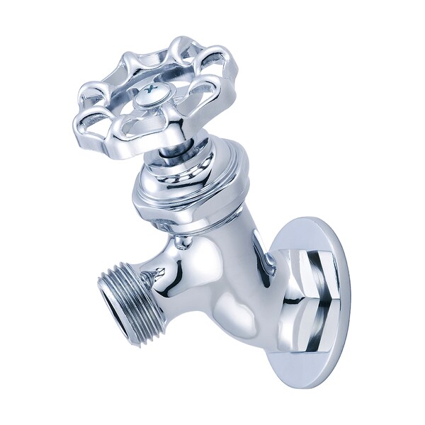 Central Brass Lawn Faucet, NPT, Single Hole, Polished Chrome, Weight: 1.21 0575-1/2CP - main